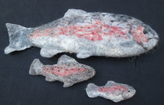felted trout
